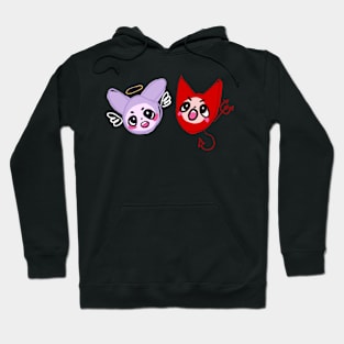 devil and angel bestie bunnies!! Hoodie